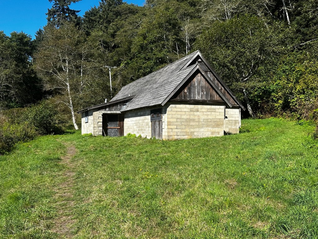WWII radar station on Redwood National Park Coastal Drive in California by Happy Vegan Campers