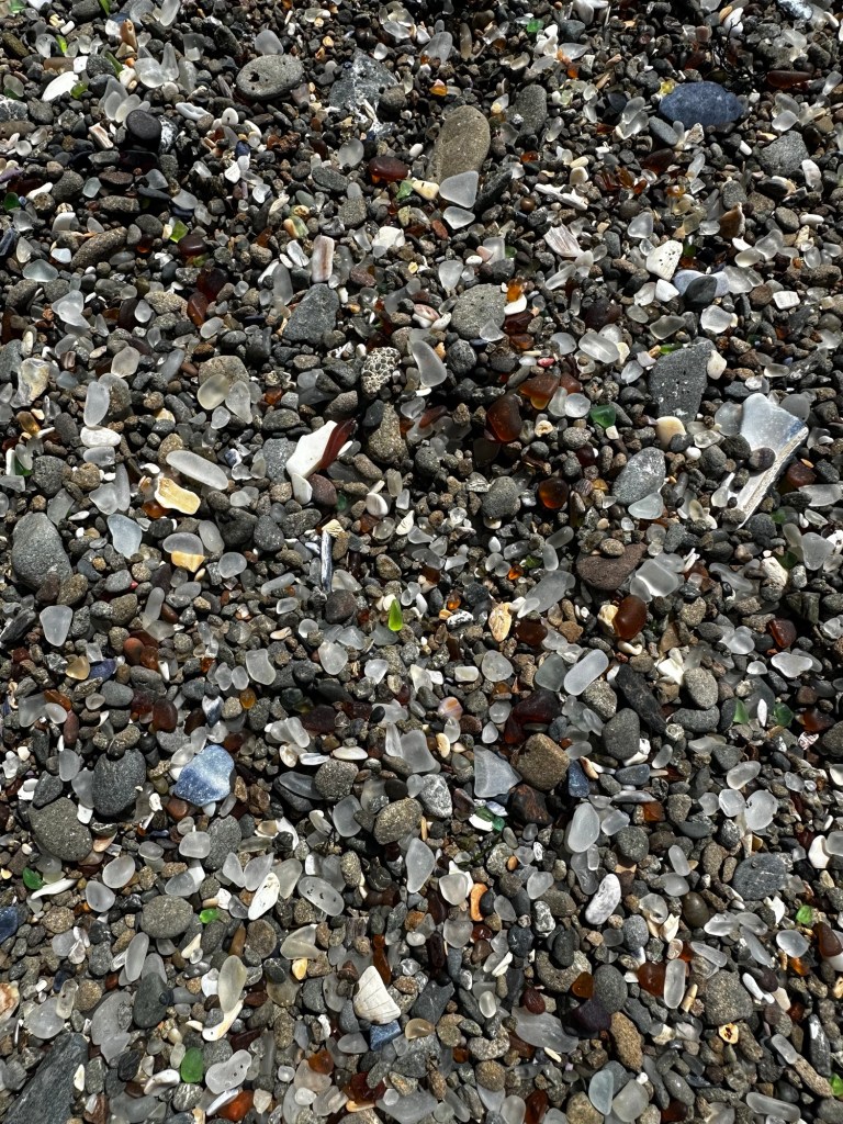 Glass beach in Fort Bragg, California by Happy Vegan campers