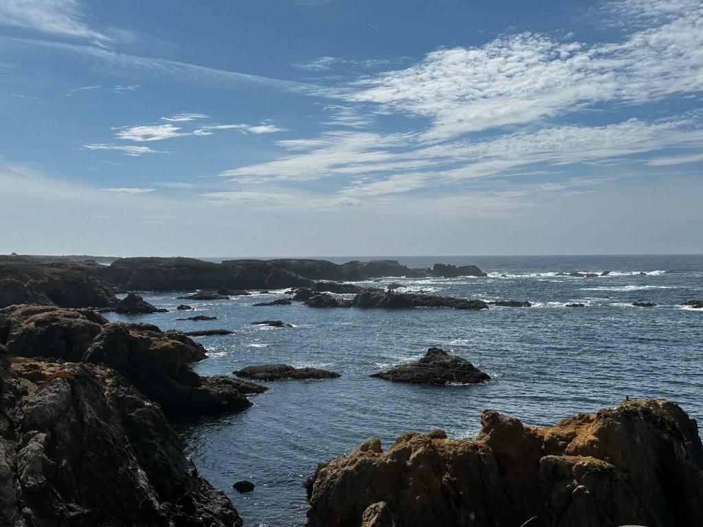 View from Glass beach in Fort Bragg, California by Happy Vegan campers
