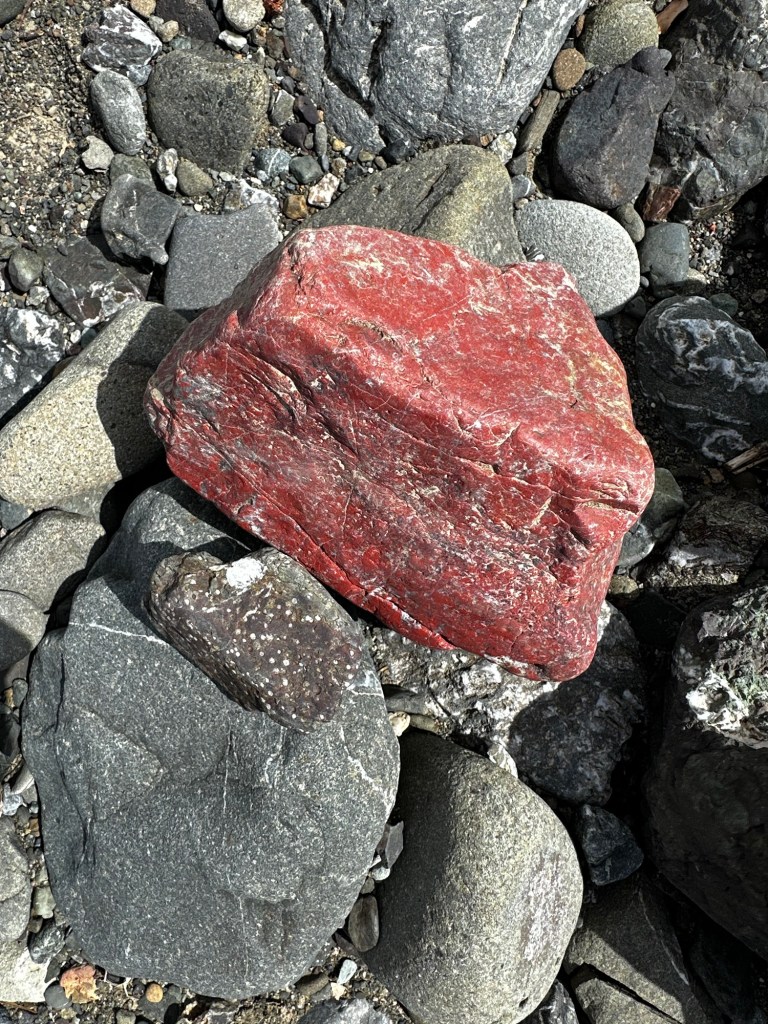 Rock found near Russian River in Cloverdale, California by Happy Vegan Campers