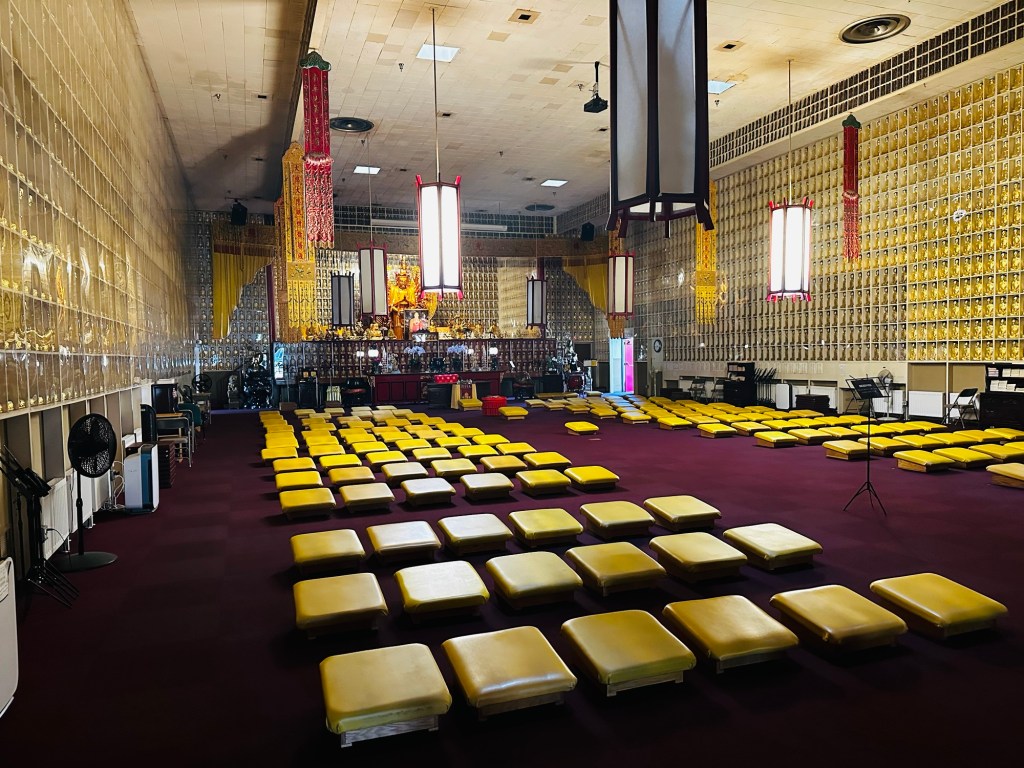 Temple at City of Ten Thousand Buddhas in Ukiah, California by Happy Vegan Campers