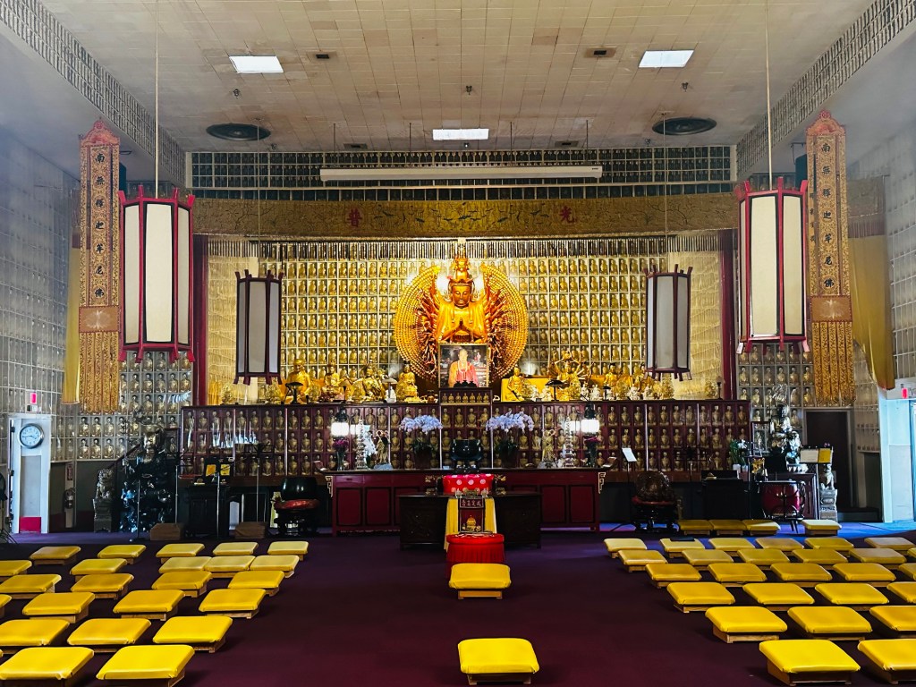 Temple at City of Ten Thousand Buddhas in Ukiah, California by Happy Vegan Campers