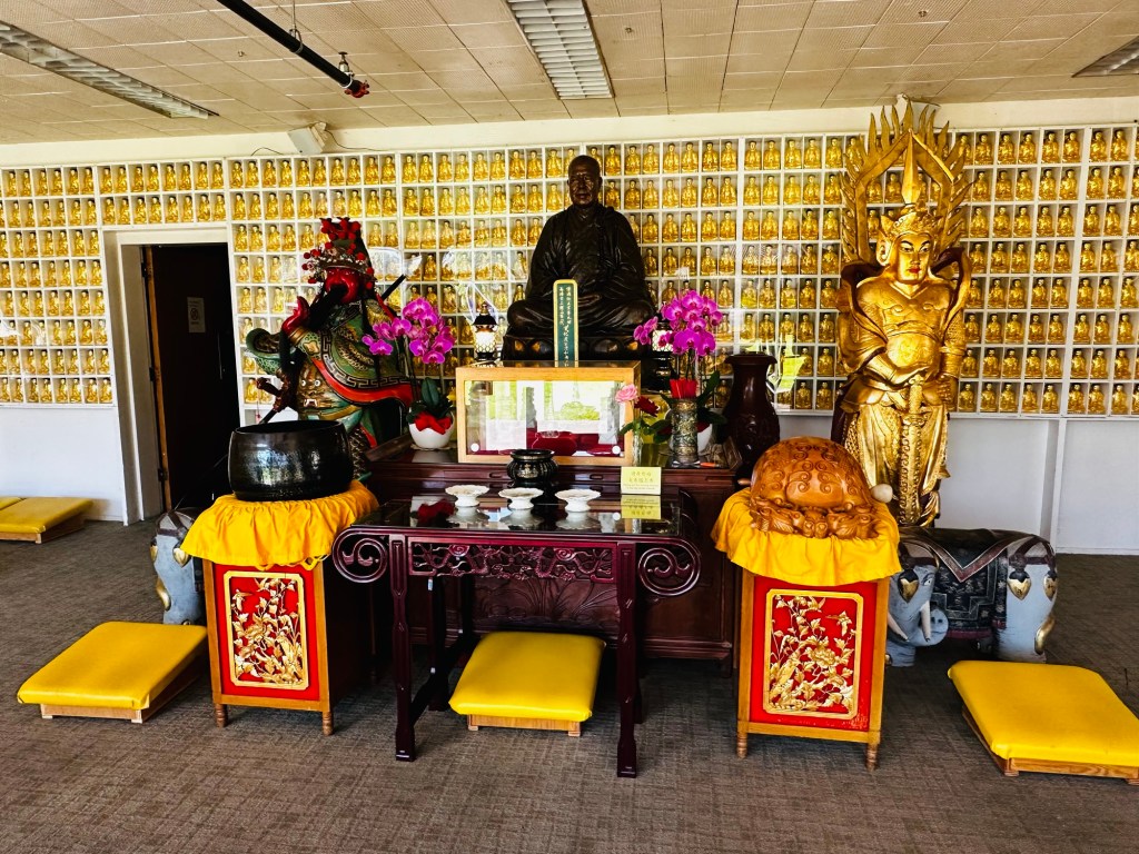 Temple at City of Ten Thousand Buddhas in Ukiah, California by Happy Vegan Campers