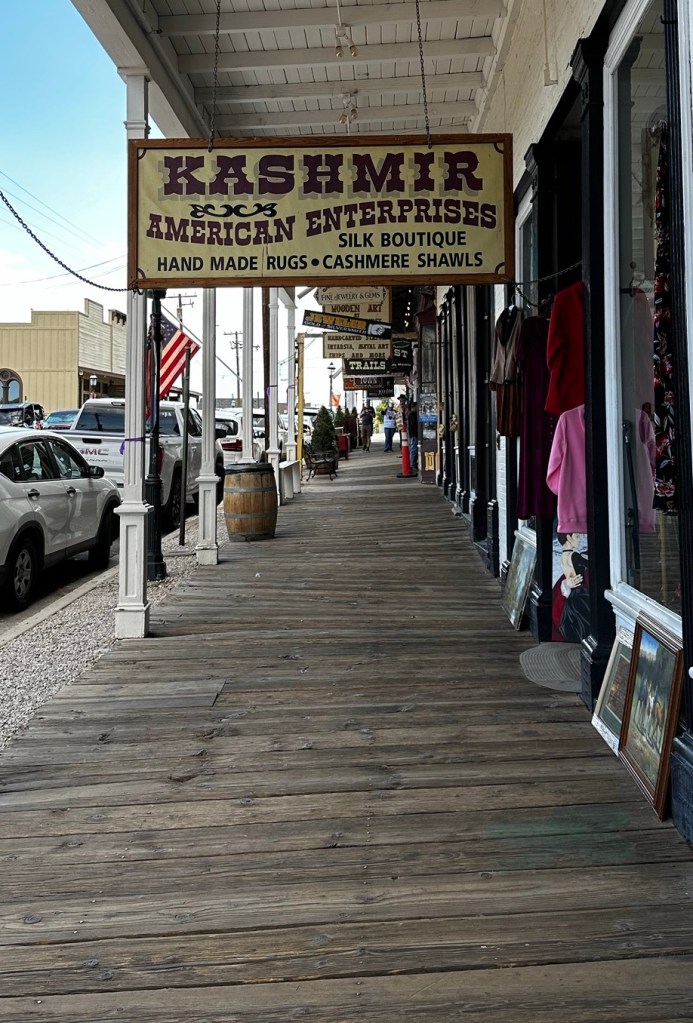 Uneven “sidewalks” in Virginia City, Nevada by Happy Vegan Campers