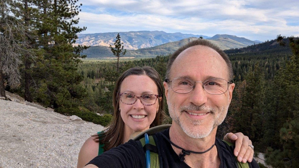 Daniel and Kristin at Crystal Mine in California by Happy Vegan Campers