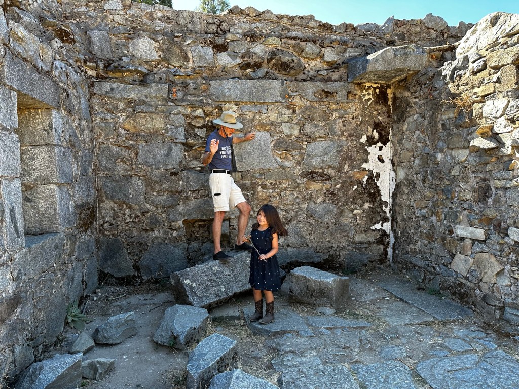 Kavelia arresting Daniel at a 1860s jail in Coloma, California by Happy Vegan Campers