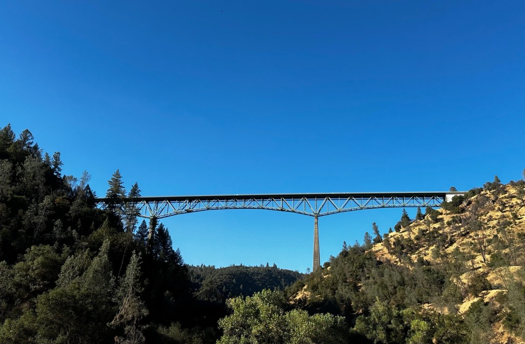 Foresthill Bridge is the tallest bridge in California by Happy Vegan Campers