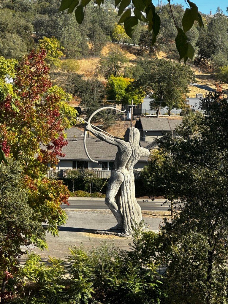 Ken Fox statue in Auburn, California by Happy Vegan Campers