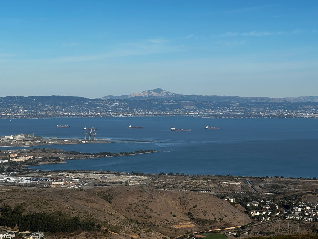 View from San Bruno Mountain State Park in Brisbane, California - Happy Vegan Campers