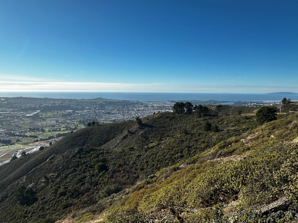 View from San Bruno Mountain State Park in Brisbane, California - Happy Vegan Campers
