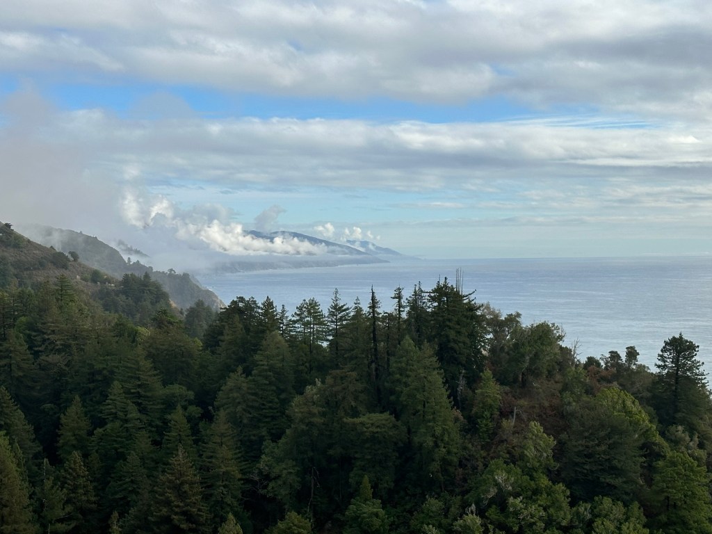 View in Big Sur, California. Picture by Happy Vegan Campers.