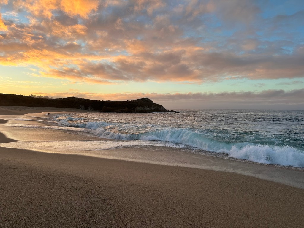 Monastery Beach in Carmel-by-the-Sea, California. Picture by Happy Vegan Campers.