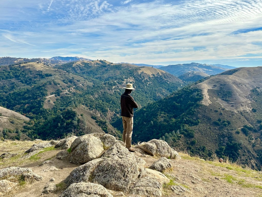 Daniel at Sierra Vista Open Space Preserve in the Bay Area, California. Picture by Happy Vegan Campers.