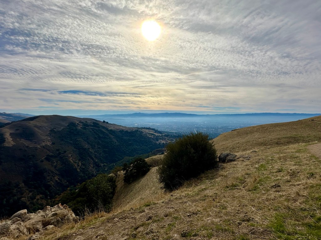 View from Sierra Vista Open Space Preserve in the Bay Area, California. Picture by Happy Vegan Campers.