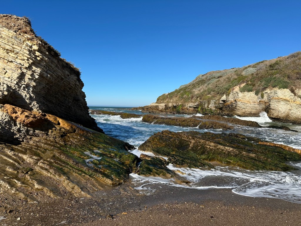 Spooner Beach at Montaña de Oro State Park in Los Osos, California. Picture by Happy Vegan Campers.