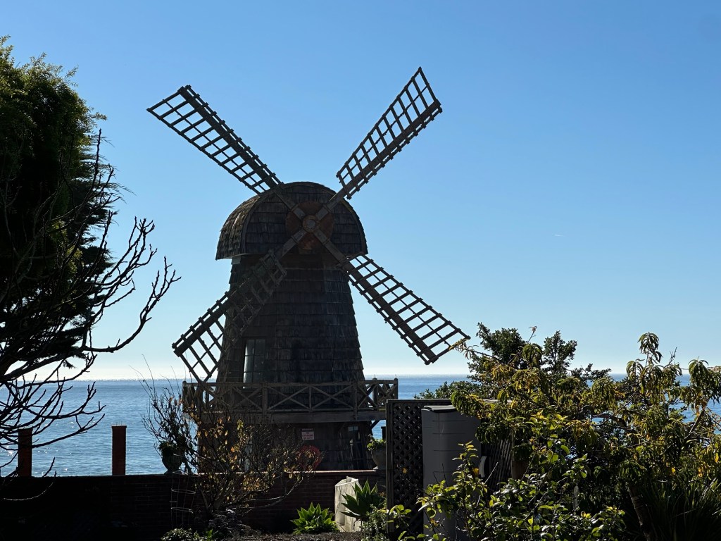 Windmill at Chapman Estate in Pismo Beach, California. Picture by Happy Vegan Campers.