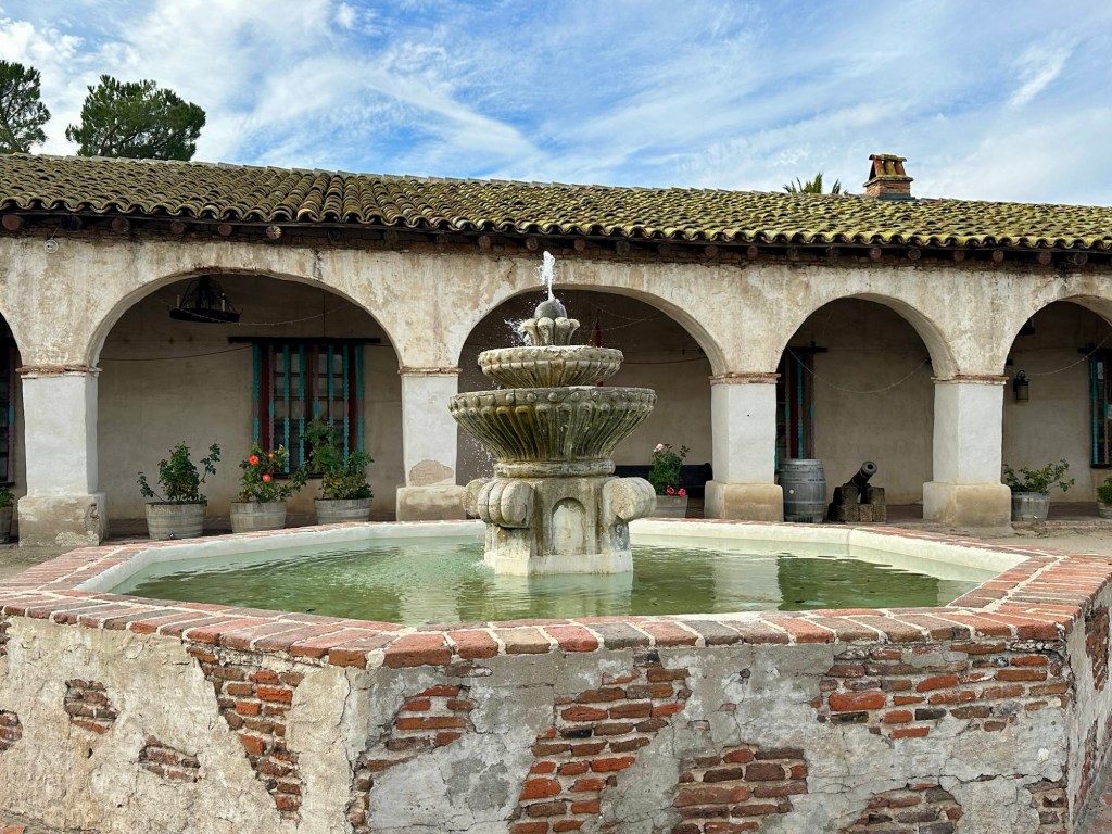Mission San Miguel Arcangel in San Miguel, California. Picture by Happy Vegan Campers.