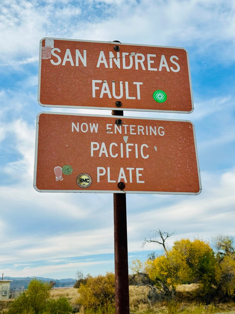 San Andreas fault in Parkfield, California. Picture by Happy Vegan Campers.