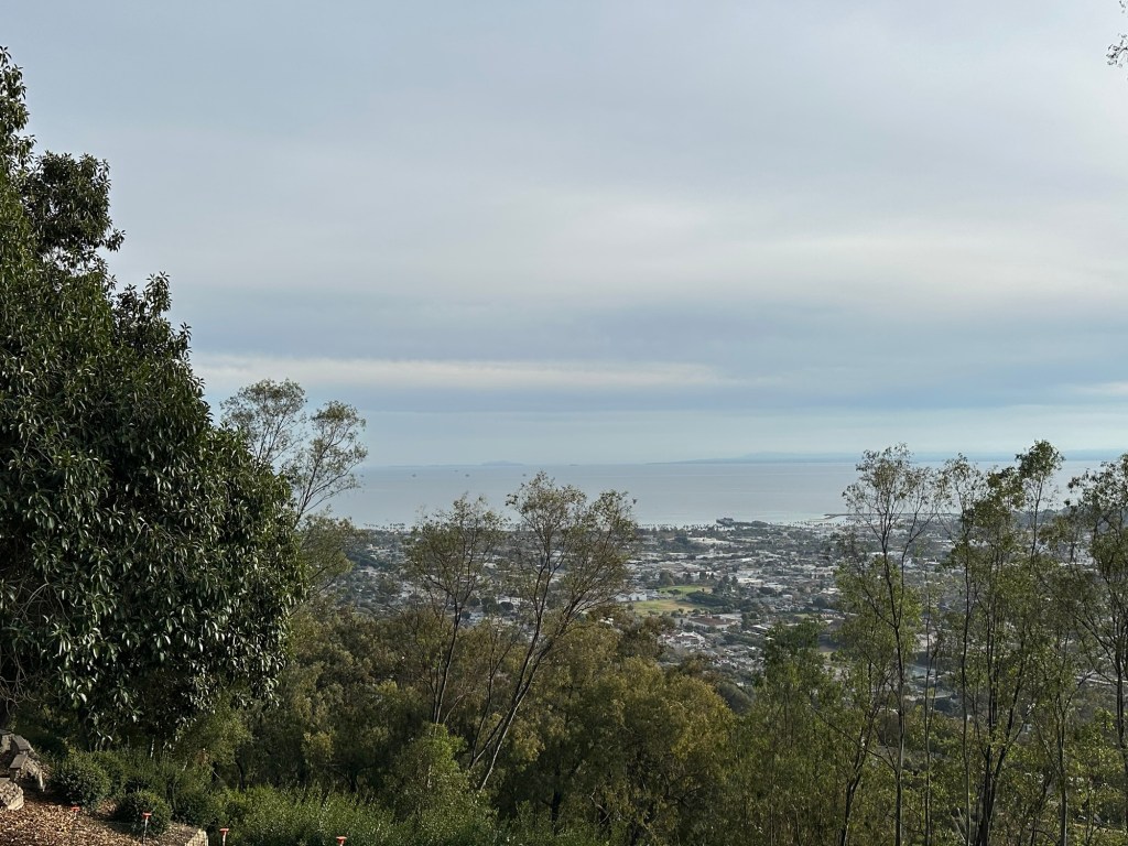 View from Franceschi Park in Santa Barbara, California. Picture by Happy Vegan Campers.