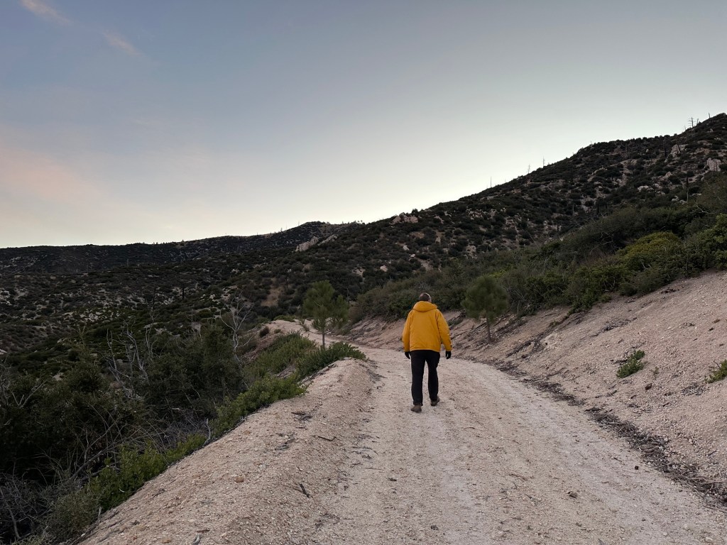 A trail near Pacifico Mountain Trailhead in Palmdale, California. Picture by Happy Vegan Campers.