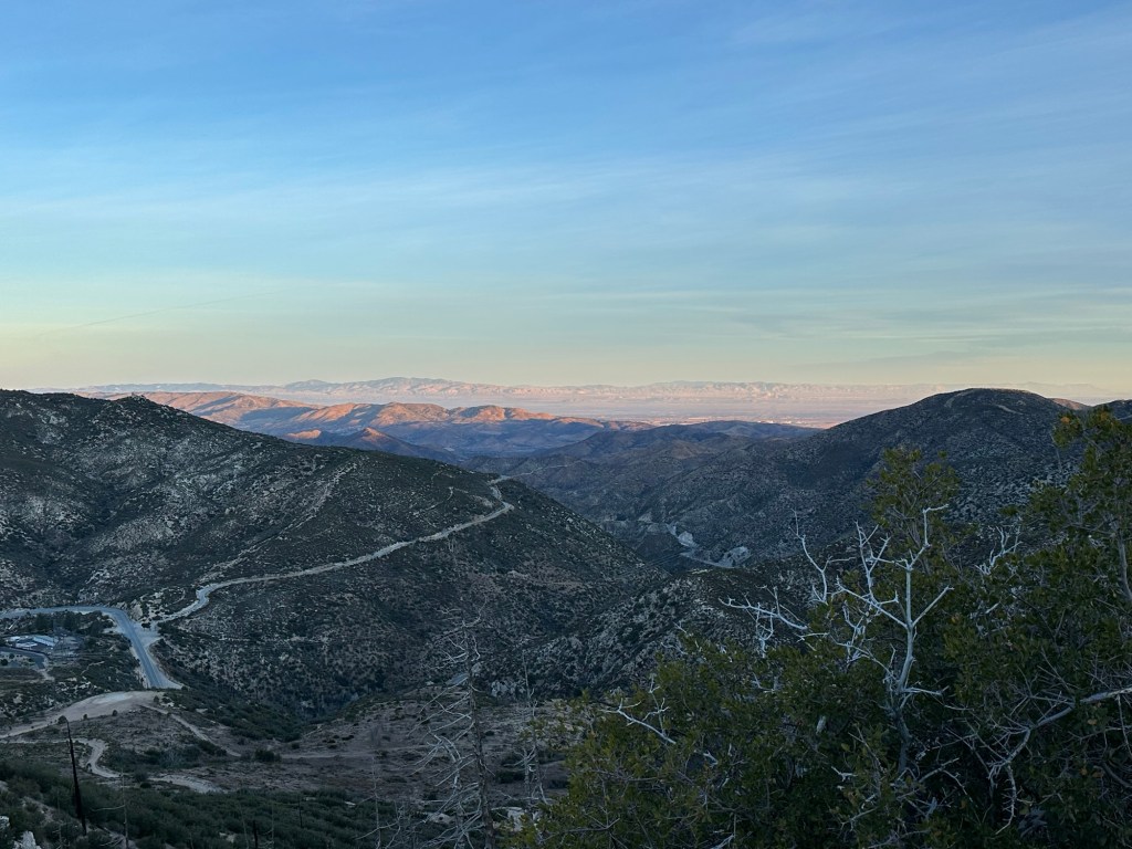 View from a trail near Pacifico Mountain Trailhead in Palmdale, California. Picture by Happy Vegan Campers.