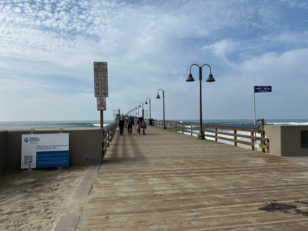 A pier in Imperial Beach, California. Picture by Happy Vegan Campers.