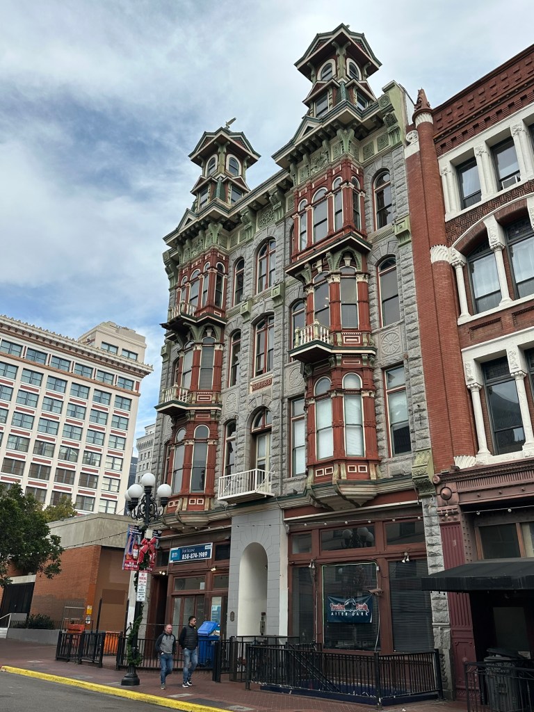 Gaslamp Quarter of San Diego, California. Picture by Happy Vegan Campers.