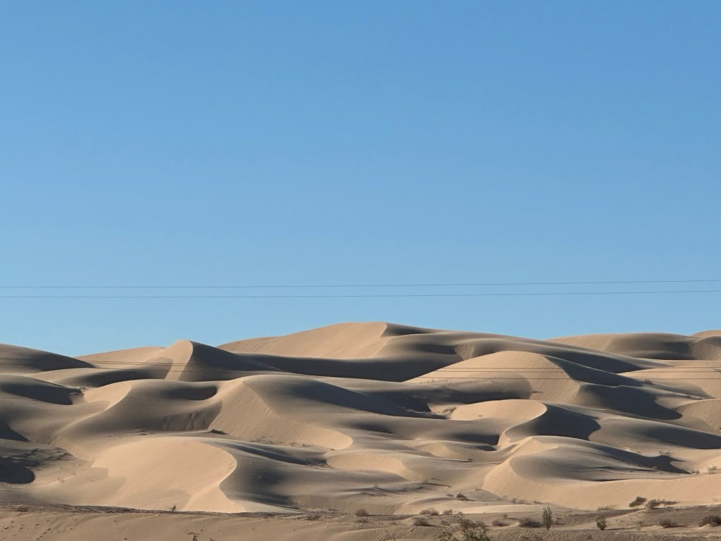 Imperial Sand Dunes in Herber, California. Picture by Happy Vegan Campers.