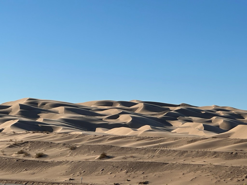 Imperial Sand Dunes in Herber, California. Picture by Happy Vegan Campers.