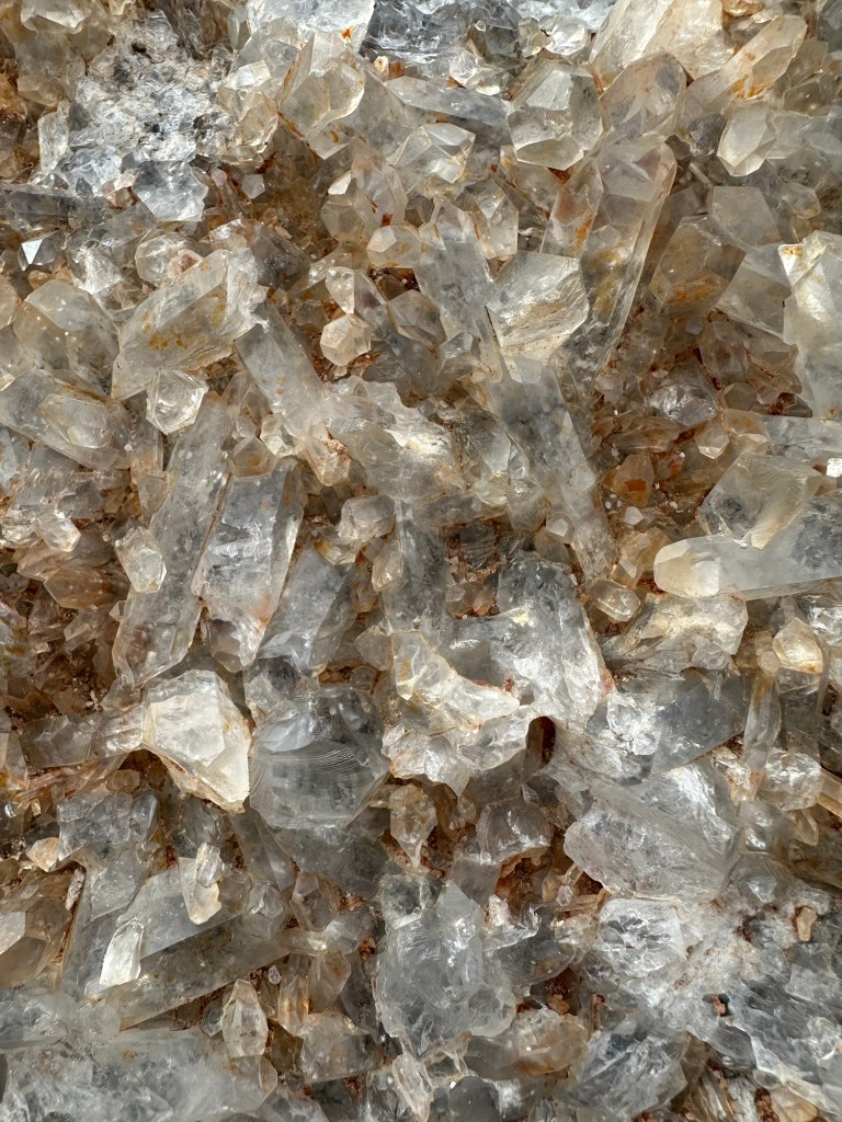 Crystals near Quartzsite, Arizona. Picture by Happy Vegan Campers.