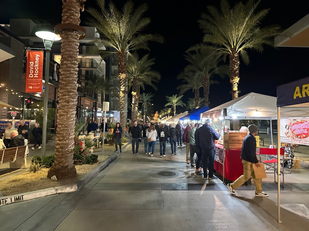 Village Fest in Palm Springs, California. Picture by Happy Vegan Campers.