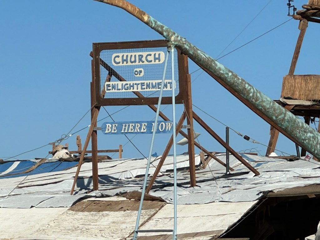 Church of Enlightenment in Slab City, California. Picture by Happy Vegan Campers.
