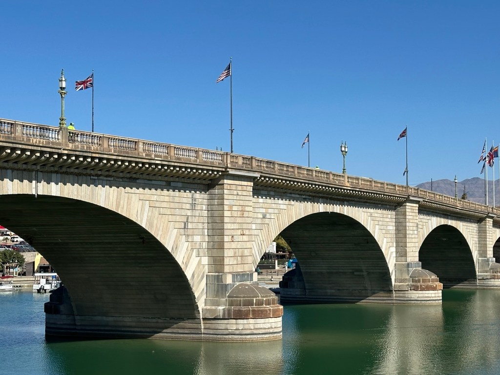 London Bridge in Lake Havasu, Arizona. Picture by Happy Vegan Campers.