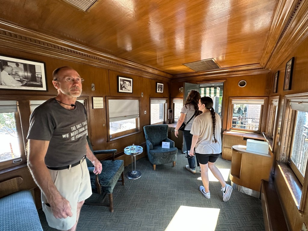 Daniel at McCormick-Sillman Railroad Park in Scottsdale, Arizona. Picture by Happy Vegan Campers.
