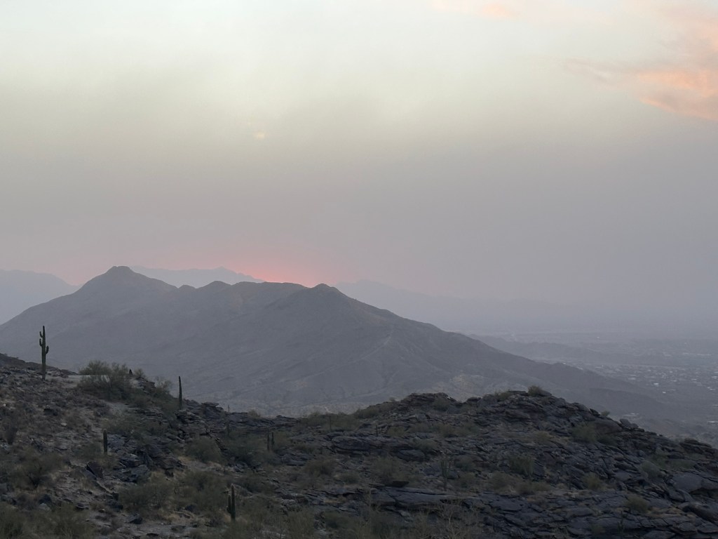Dobbins Lookout in Phoenix, Arizona. Picture by Happy Vegan Campers.
