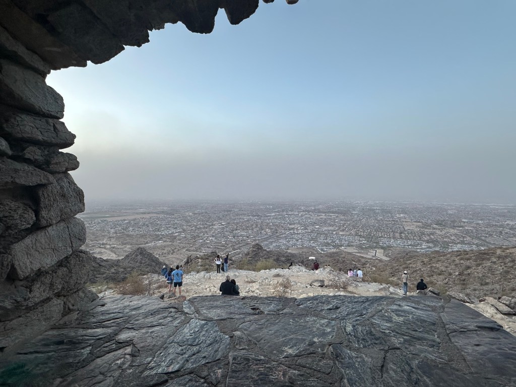 Dobbins Lookout in Phoenix, Arizona. Picture by Happy Vegan Campers.