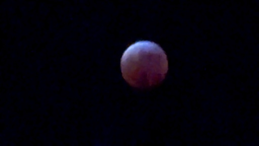 Blood moon in Benson, Arizona on March 13, 2025. Picture by Happy Vegan Campers.