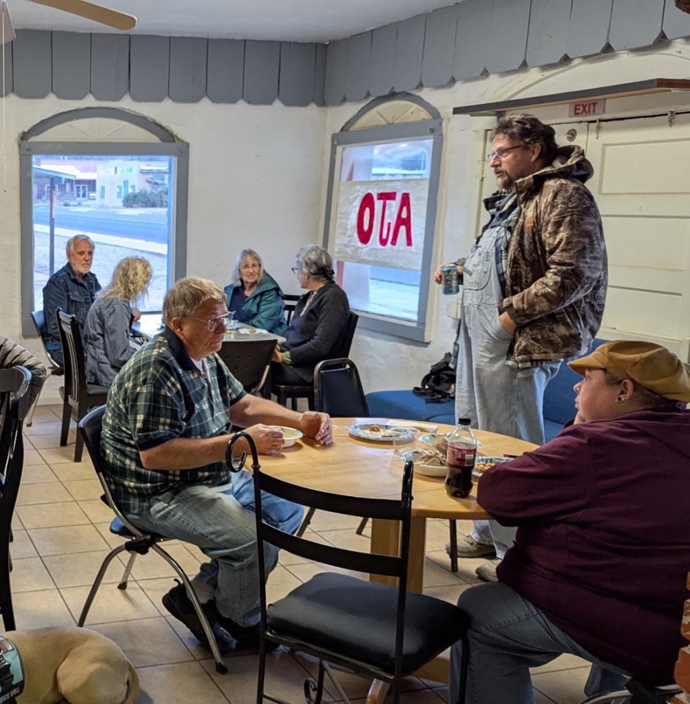 Vegan potluck in Ajo, Arizona. Picture by Happy Vegan Campers.