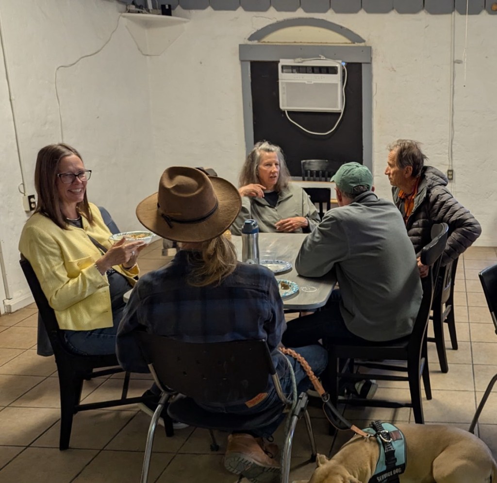 Vegan potluck in Ajo, Arizona. Picture by Happy Vegan Campers.