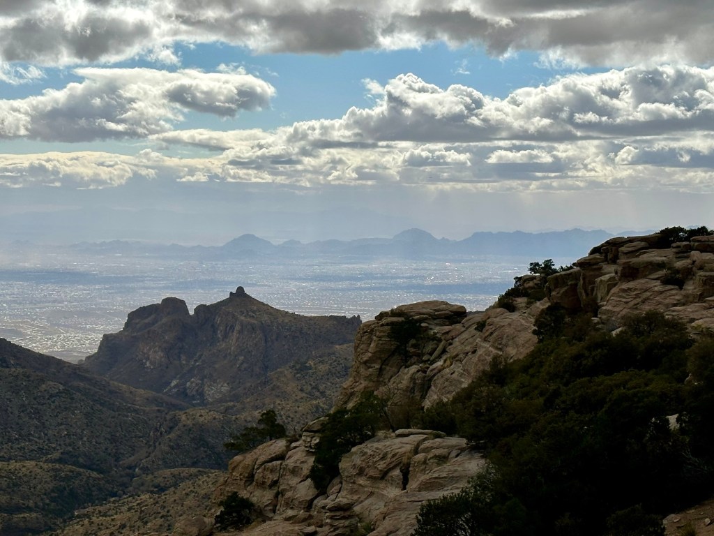 View from Windy Vista Point on Mt. Lemmon in Mt. Lemmon, Arizona. Picture by Happy Vegan Campers.