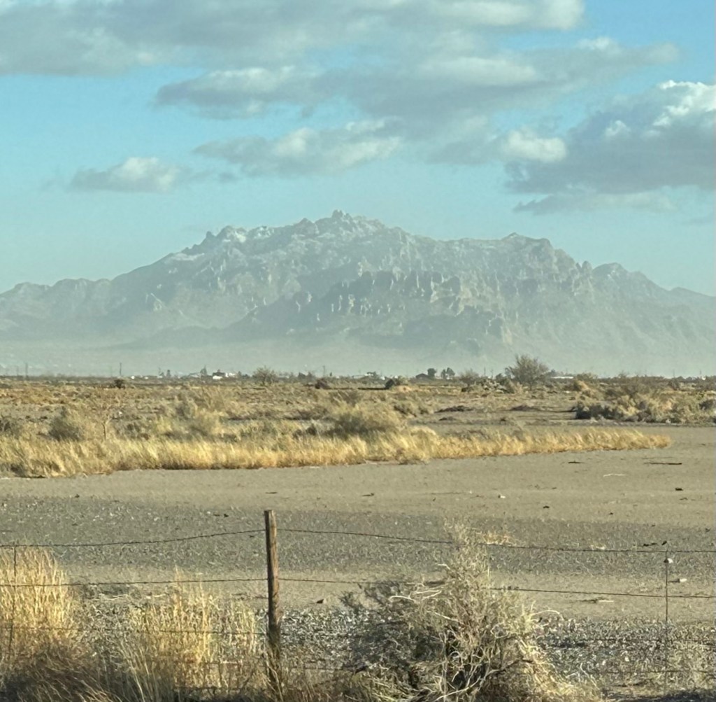 View in Benson, New Mexico. Picture by Happy Vegan Campers.