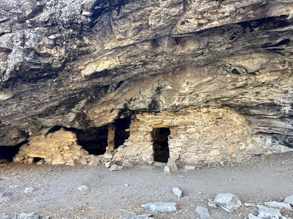 Mongollon Cave Dwelling in Mimbres, New Mexico. Picture by Happy Vegan Campers.