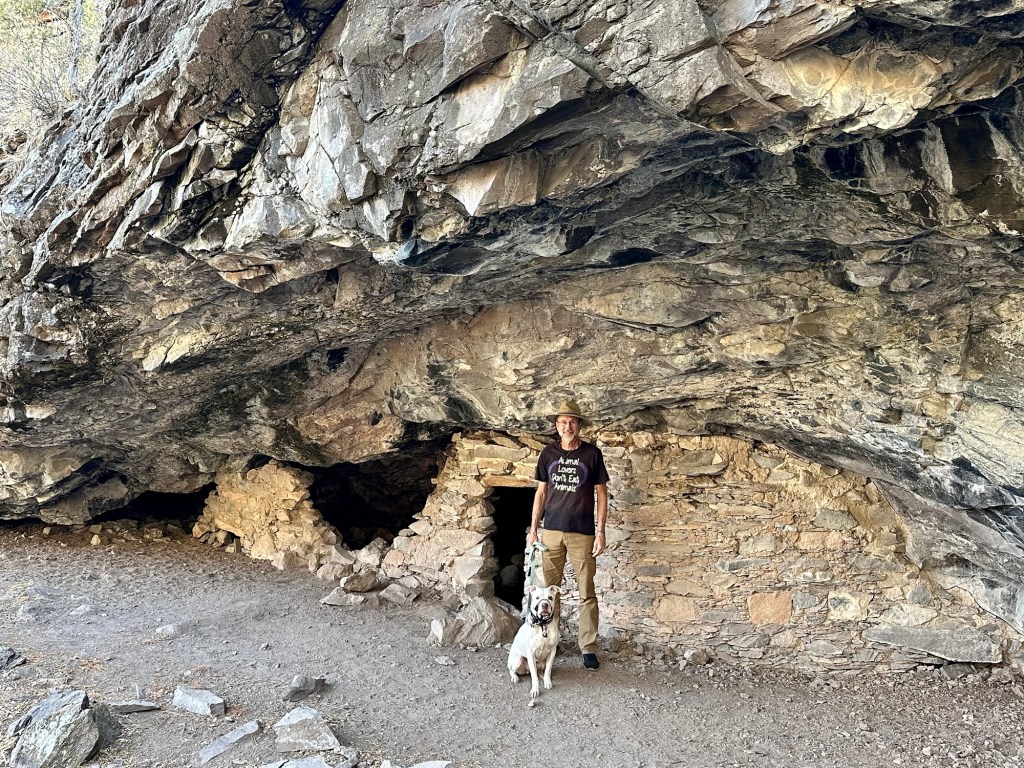 Mongollon Cave Dwelling in Mimbres, New Mexico. Picture by Happy Vegan Campers.