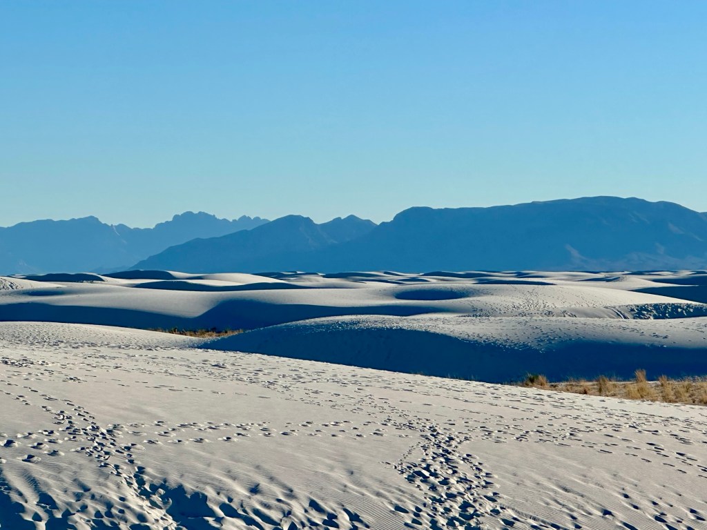 White Sands National Monument in Tularosa, New Mexico. Picture by Happy Vegan Campers.