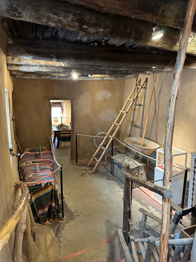 Oldest house in Santa Fe, New Mexico. Picture by Happy Vegan Campers.