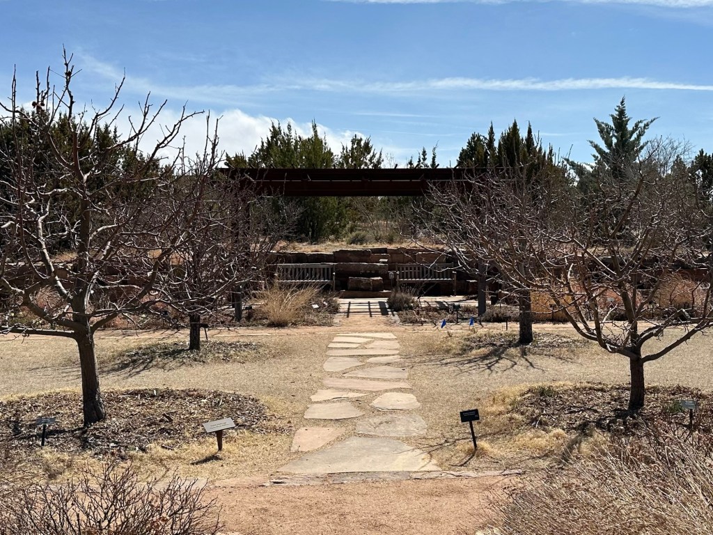 Santa Fe Botanical Garden in Santa Fe, New Mexico. Picture by Happy Vegan Campers.