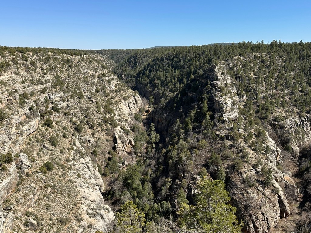 Walnut Canyon National Monument in Flagstaff, Arizona. Picture by Happy Vegan Campers.