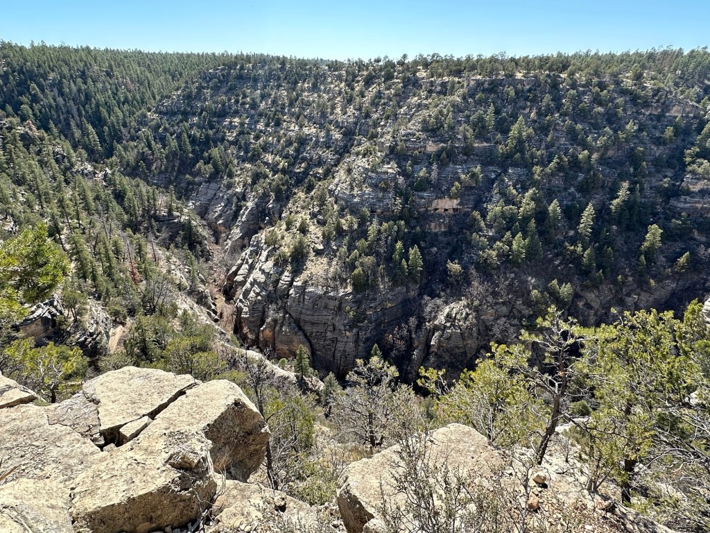 Walnut Canyon National Monument in Flagstaff, Arizona. Picture by Happy Vegan Campers.
