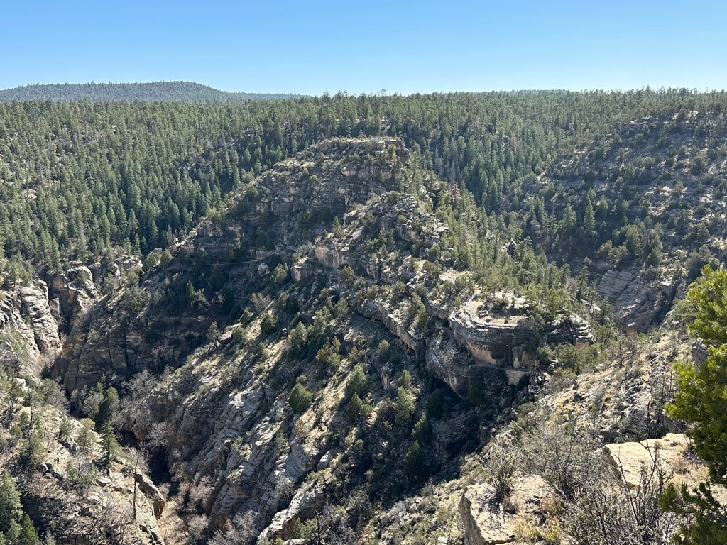 Walnut Canyon National Monument in Flagstaff, Arizona. Picture by Happy Vegan Campers.
