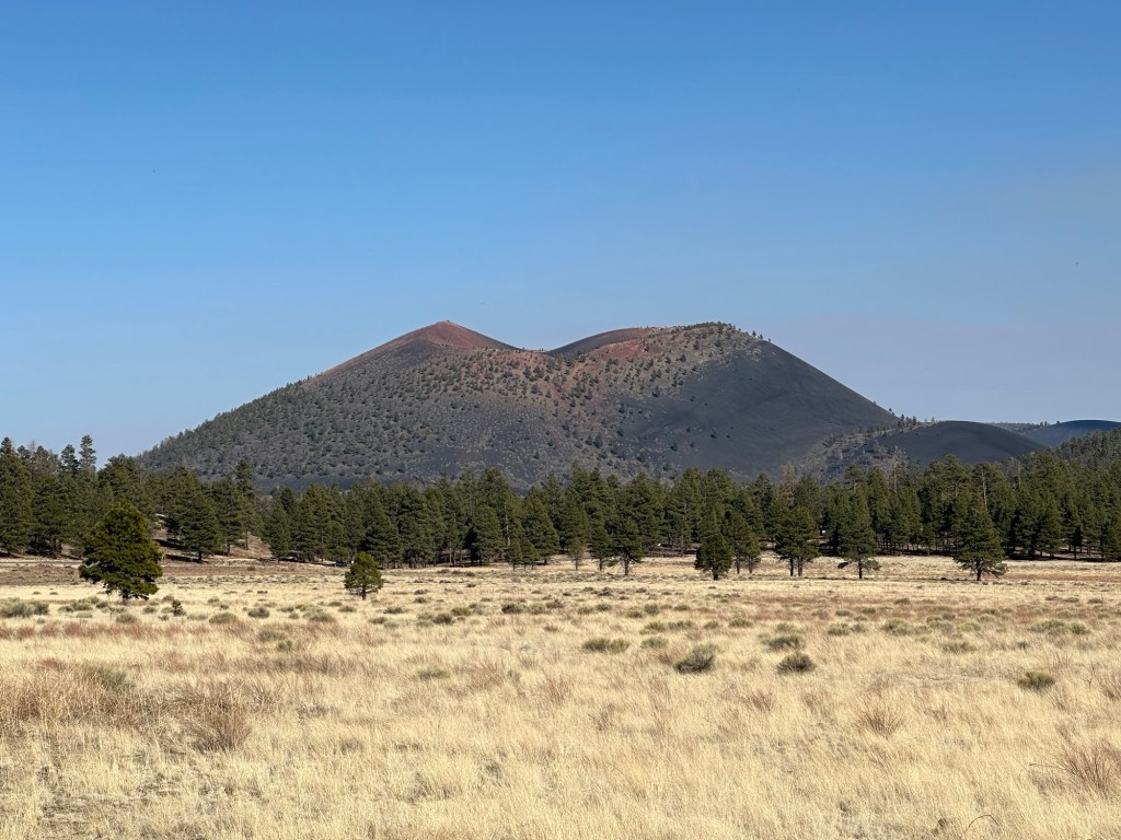 Sunset Crater Volcano National Monument in Flagstaff, Arizona. Picture by Happy Vegan Campers.